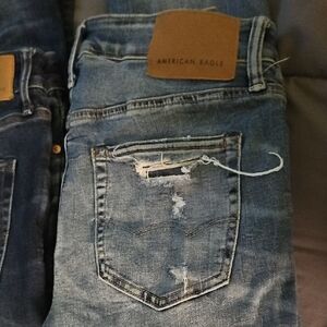 American Eagle Outfitters Distressed Blue Jeans